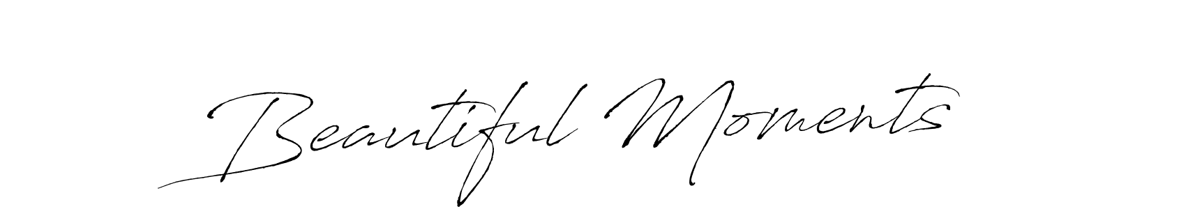 Design your own signature with our free online signature maker. With this signature software, you can create a handwritten (Antro_Vectra) signature for name Beautiful Moments. Beautiful Moments signature style 6 images and pictures png