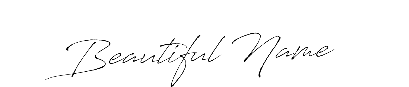 It looks lik you need a new signature style for name Beautiful Name. Design unique handwritten (Antro_Vectra) signature with our free signature maker in just a few clicks. Beautiful Name signature style 6 images and pictures png