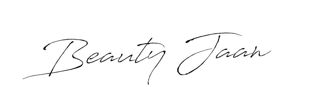 How to make Beauty Jaan signature? Antro_Vectra is a professional autograph style. Create handwritten signature for Beauty Jaan name. Beauty Jaan signature style 6 images and pictures png