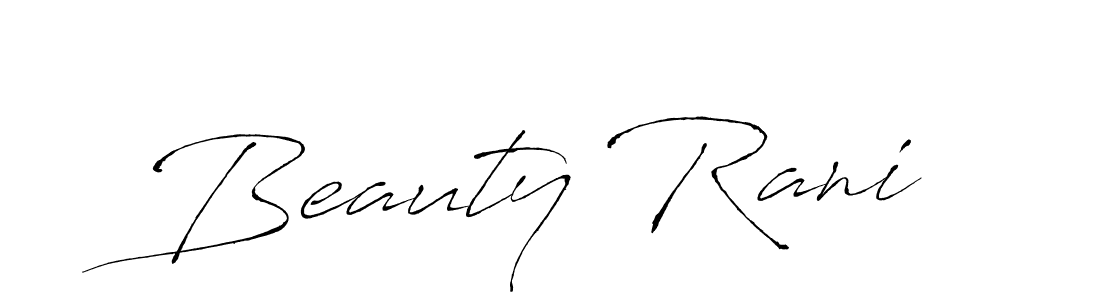 Similarly Antro_Vectra is the best handwritten signature design. Signature creator online .You can use it as an online autograph creator for name Beauty Rani. Beauty Rani signature style 6 images and pictures png