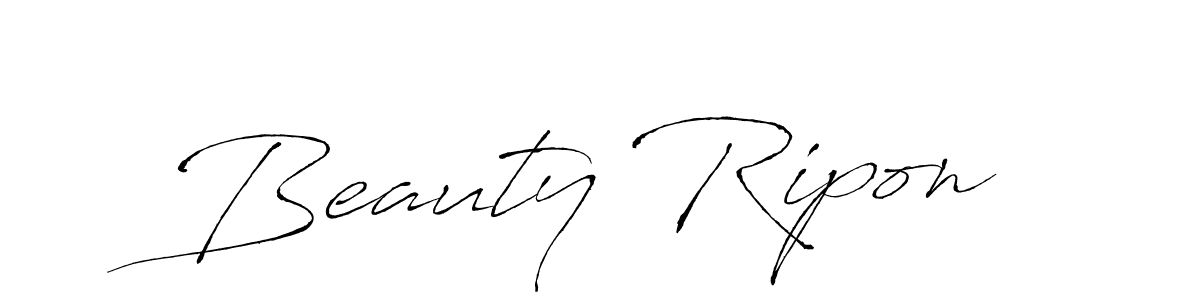 Beauty Ripon stylish signature style. Best Handwritten Sign (Antro_Vectra) for my name. Handwritten Signature Collection Ideas for my name Beauty Ripon. Beauty Ripon signature style 6 images and pictures png