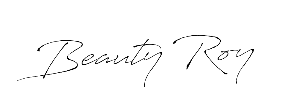 Design your own signature with our free online signature maker. With this signature software, you can create a handwritten (Antro_Vectra) signature for name Beauty Roy. Beauty Roy signature style 6 images and pictures png