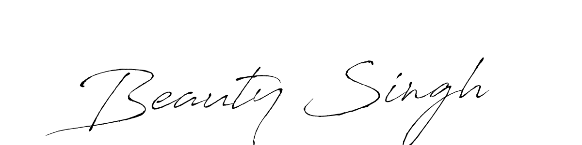 Create a beautiful signature design for name Beauty Singh. With this signature (Antro_Vectra) fonts, you can make a handwritten signature for free. Beauty Singh signature style 6 images and pictures png