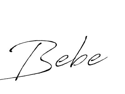 Bebe stylish signature style. Best Handwritten Sign (Antro_Vectra) for my name. Handwritten Signature Collection Ideas for my name Bebe. Bebe signature style 6 images and pictures png