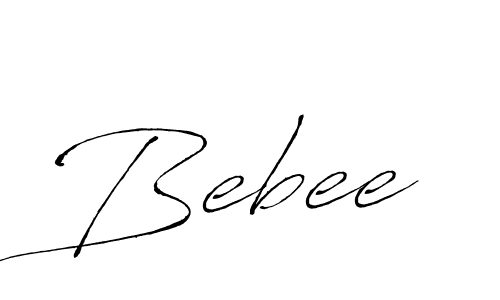 Bebee stylish signature style. Best Handwritten Sign (Antro_Vectra) for my name. Handwritten Signature Collection Ideas for my name Bebee. Bebee signature style 6 images and pictures png