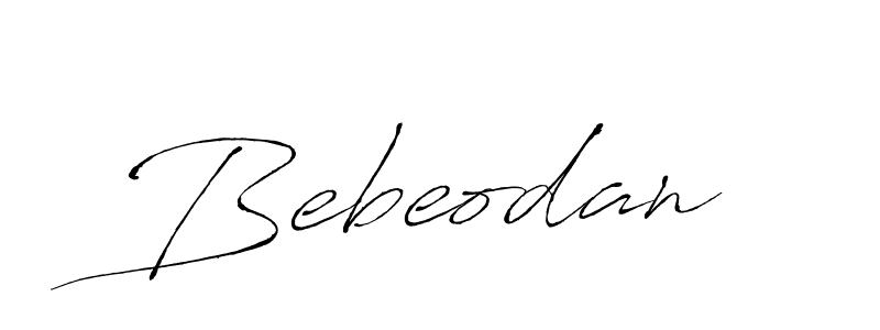 Make a beautiful signature design for name Bebeodan. With this signature (Antro_Vectra) style, you can create a handwritten signature for free. Bebeodan signature style 6 images and pictures png