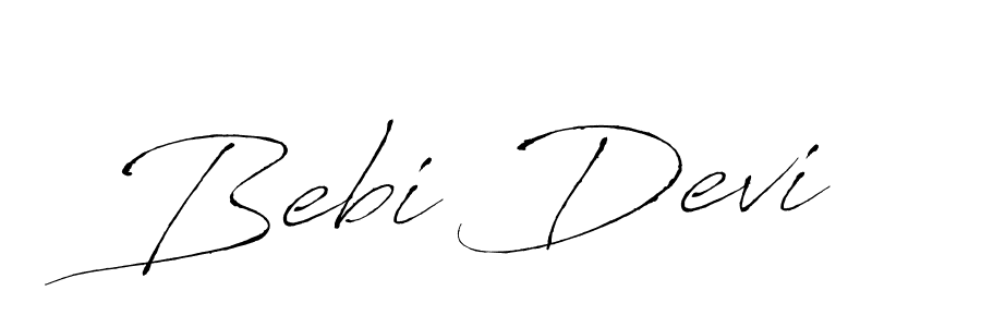 How to make Bebi Devi signature? Antro_Vectra is a professional autograph style. Create handwritten signature for Bebi Devi name. Bebi Devi signature style 6 images and pictures png