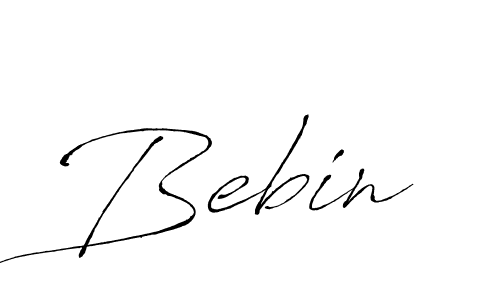 You should practise on your own different ways (Antro_Vectra) to write your name (Bebin) in signature. don't let someone else do it for you. Bebin signature style 6 images and pictures png