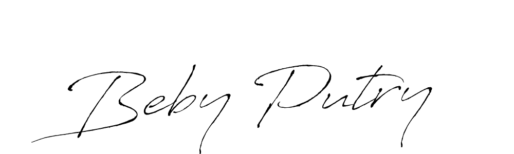 Design your own signature with our free online signature maker. With this signature software, you can create a handwritten (Antro_Vectra) signature for name Beby Putry. Beby Putry signature style 6 images and pictures png