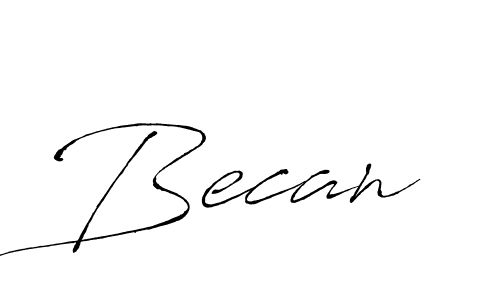 How to make Becan name signature. Use Antro_Vectra style for creating short signs online. This is the latest handwritten sign. Becan signature style 6 images and pictures png