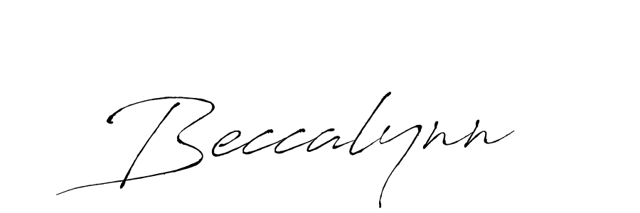 How to make Beccalynn signature? Antro_Vectra is a professional autograph style. Create handwritten signature for Beccalynn name. Beccalynn signature style 6 images and pictures png