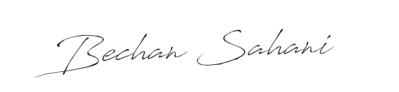 Also You can easily find your signature by using the search form. We will create Bechan Sahani name handwritten signature images for you free of cost using Antro_Vectra sign style. Bechan Sahani signature style 6 images and pictures png