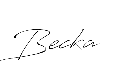 Antro_Vectra is a professional signature style that is perfect for those who want to add a touch of class to their signature. It is also a great choice for those who want to make their signature more unique. Get Becka name to fancy signature for free. Becka signature style 6 images and pictures png