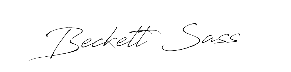Similarly Antro_Vectra is the best handwritten signature design. Signature creator online .You can use it as an online autograph creator for name Beckett Sass. Beckett Sass signature style 6 images and pictures png