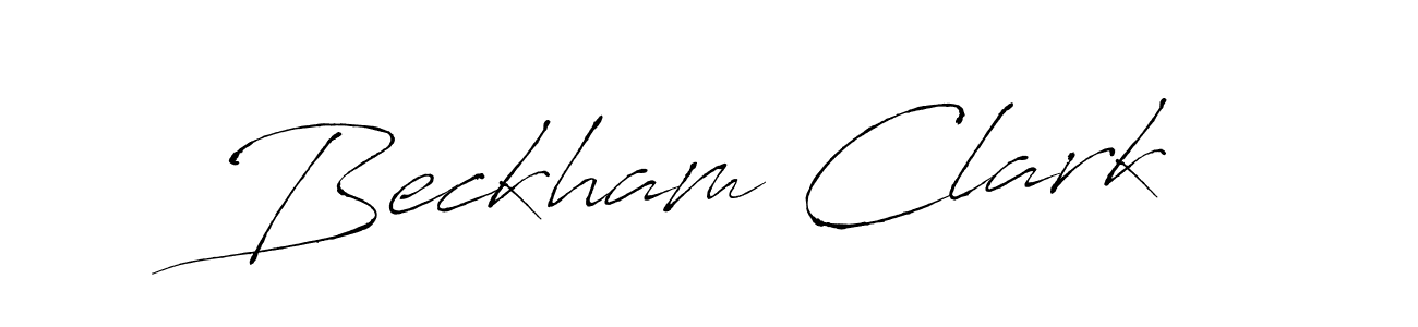 Antro_Vectra is a professional signature style that is perfect for those who want to add a touch of class to their signature. It is also a great choice for those who want to make their signature more unique. Get Beckham Clark name to fancy signature for free. Beckham Clark signature style 6 images and pictures png