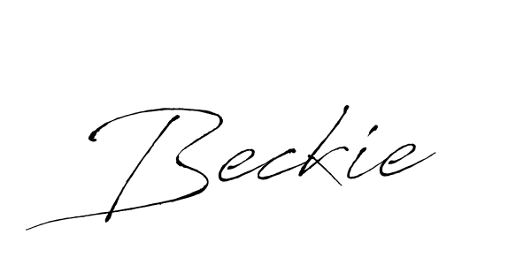 How to make Beckie name signature. Use Antro_Vectra style for creating short signs online. This is the latest handwritten sign. Beckie signature style 6 images and pictures png