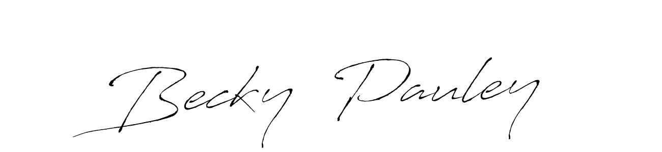 Similarly Antro_Vectra is the best handwritten signature design. Signature creator online .You can use it as an online autograph creator for name Becky  Pauley. Becky  Pauley signature style 6 images and pictures png