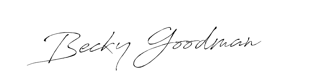 Design your own signature with our free online signature maker. With this signature software, you can create a handwritten (Antro_Vectra) signature for name Becky Goodman. Becky Goodman signature style 6 images and pictures png