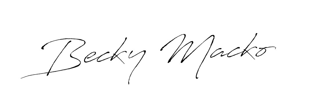 It looks lik you need a new signature style for name Becky Macko. Design unique handwritten (Antro_Vectra) signature with our free signature maker in just a few clicks. Becky Macko signature style 6 images and pictures png
