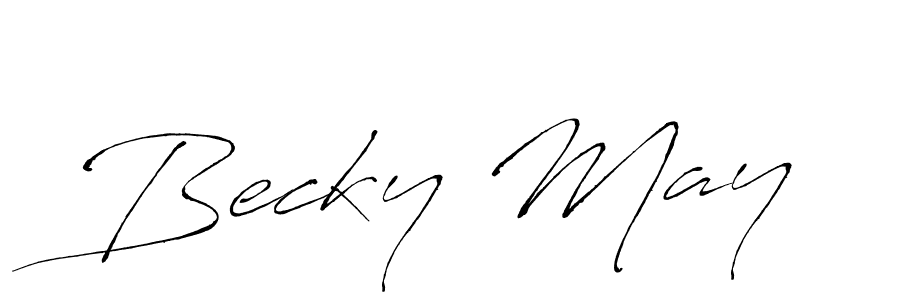 The best way (Antro_Vectra) to make a short signature is to pick only two or three words in your name. The name Becky May include a total of six letters. For converting this name. Becky May signature style 6 images and pictures png