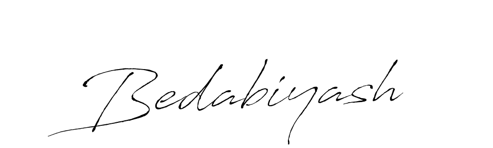 How to make Bedabiyash name signature. Use Antro_Vectra style for creating short signs online. This is the latest handwritten sign. Bedabiyash signature style 6 images and pictures png