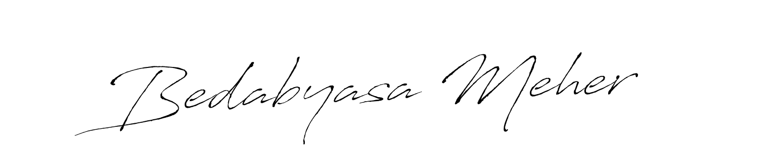 Bedabyasa Meher stylish signature style. Best Handwritten Sign (Antro_Vectra) for my name. Handwritten Signature Collection Ideas for my name Bedabyasa Meher. Bedabyasa Meher signature style 6 images and pictures png