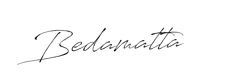 Create a beautiful signature design for name Bedamatta. With this signature (Antro_Vectra) fonts, you can make a handwritten signature for free. Bedamatta signature style 6 images and pictures png