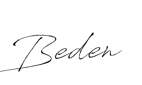 Create a beautiful signature design for name Beden. With this signature (Antro_Vectra) fonts, you can make a handwritten signature for free. Beden signature style 6 images and pictures png