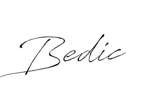 Make a beautiful signature design for name Bedic. With this signature (Antro_Vectra) style, you can create a handwritten signature for free. Bedic signature style 6 images and pictures png
