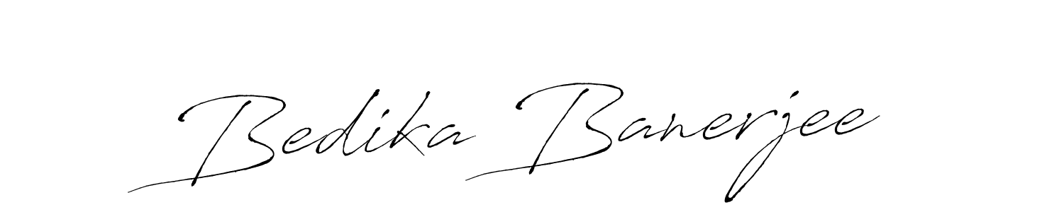 Make a beautiful signature design for name Bedika Banerjee. With this signature (Antro_Vectra) style, you can create a handwritten signature for free. Bedika Banerjee signature style 6 images and pictures png