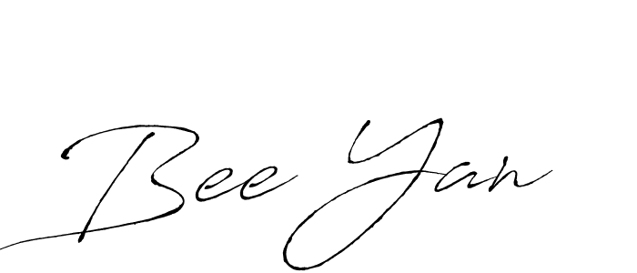 You should practise on your own different ways (Antro_Vectra) to write your name (Bee Yan) in signature. don't let someone else do it for you. Bee Yan signature style 6 images and pictures png