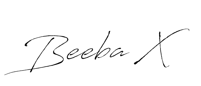 Once you've used our free online signature maker to create your best signature Antro_Vectra style, it's time to enjoy all of the benefits that Beeba X name signing documents. Beeba X signature style 6 images and pictures png
