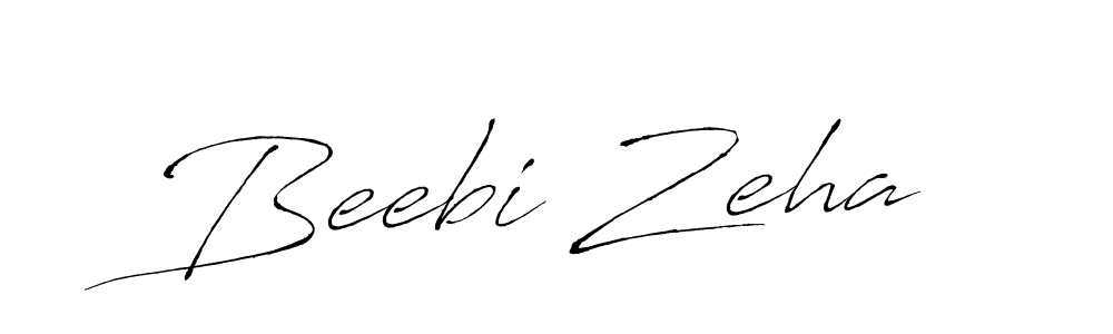 Use a signature maker to create a handwritten signature online. With this signature software, you can design (Antro_Vectra) your own signature for name Beebi Zeha. Beebi Zeha signature style 6 images and pictures png