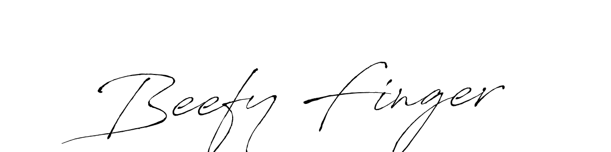 Create a beautiful signature design for name Beefy Finger. With this signature (Antro_Vectra) fonts, you can make a handwritten signature for free. Beefy Finger signature style 6 images and pictures png