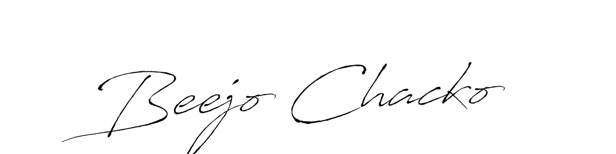 Create a beautiful signature design for name Beejo Chacko. With this signature (Antro_Vectra) fonts, you can make a handwritten signature for free. Beejo Chacko signature style 6 images and pictures png