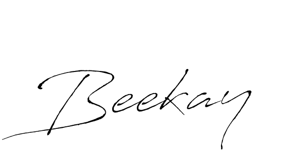 Use a signature maker to create a handwritten signature online. With this signature software, you can design (Antro_Vectra) your own signature for name Beekay. Beekay signature style 6 images and pictures png