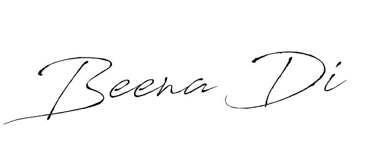 How to make Beena Di name signature. Use Antro_Vectra style for creating short signs online. This is the latest handwritten sign. Beena Di signature style 6 images and pictures png