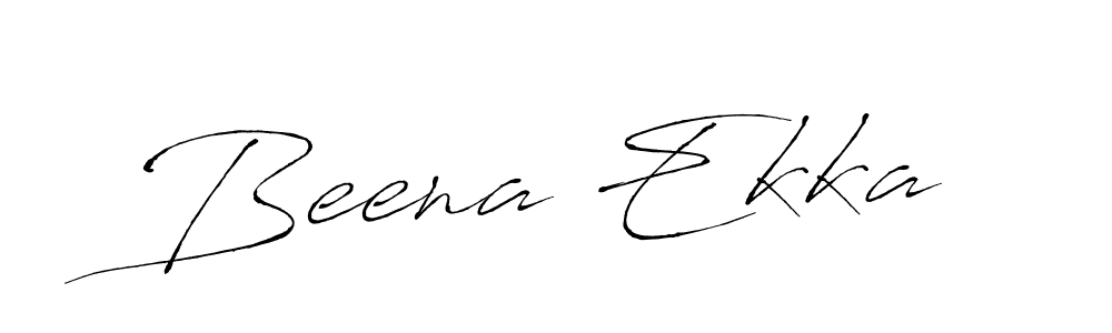 The best way (Antro_Vectra) to make a short signature is to pick only two or three words in your name. The name Beena Ekka include a total of six letters. For converting this name. Beena Ekka signature style 6 images and pictures png