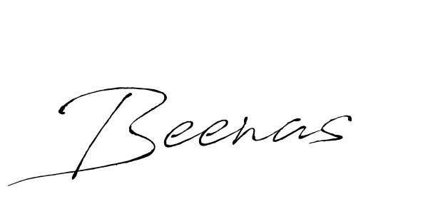 Make a beautiful signature design for name Beenas. With this signature (Antro_Vectra) style, you can create a handwritten signature for free. Beenas signature style 6 images and pictures png