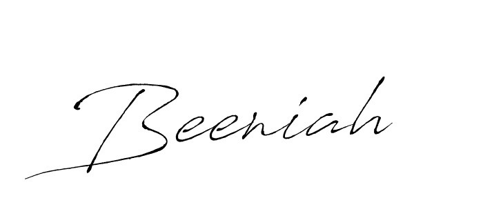 Create a beautiful signature design for name Beeniah. With this signature (Antro_Vectra) fonts, you can make a handwritten signature for free. Beeniah signature style 6 images and pictures png