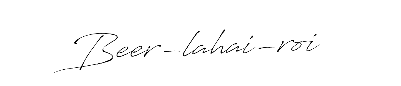 Create a beautiful signature design for name Beer-lahai-roi. With this signature (Antro_Vectra) fonts, you can make a handwritten signature for free. Beer-lahai-roi signature style 6 images and pictures png