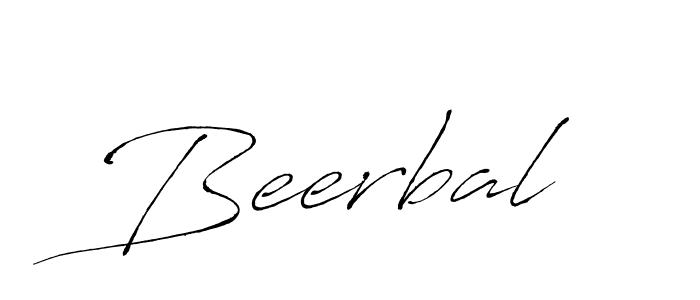 Create a beautiful signature design for name Beerbal. With this signature (Antro_Vectra) fonts, you can make a handwritten signature for free. Beerbal signature style 6 images and pictures png