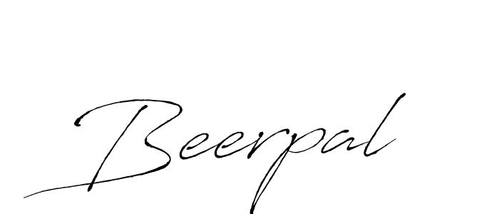 Beerpal stylish signature style. Best Handwritten Sign (Antro_Vectra) for my name. Handwritten Signature Collection Ideas for my name Beerpal. Beerpal signature style 6 images and pictures png