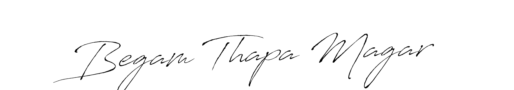 How to make Begam Thapa Magar signature? Antro_Vectra is a professional autograph style. Create handwritten signature for Begam Thapa Magar name. Begam Thapa Magar signature style 6 images and pictures png