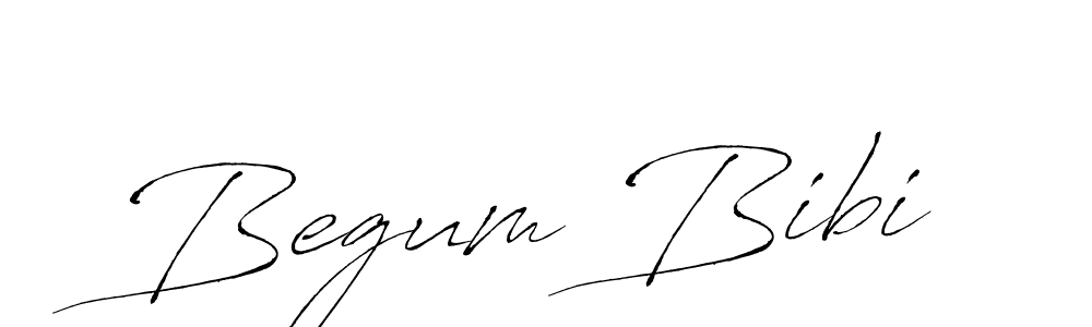 Design your own signature with our free online signature maker. With this signature software, you can create a handwritten (Antro_Vectra) signature for name Begum Bibi. Begum Bibi signature style 6 images and pictures png