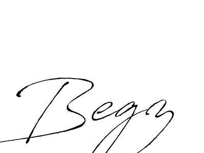 The best way (Antro_Vectra) to make a short signature is to pick only two or three words in your name. The name Begz include a total of six letters. For converting this name. Begz signature style 6 images and pictures png