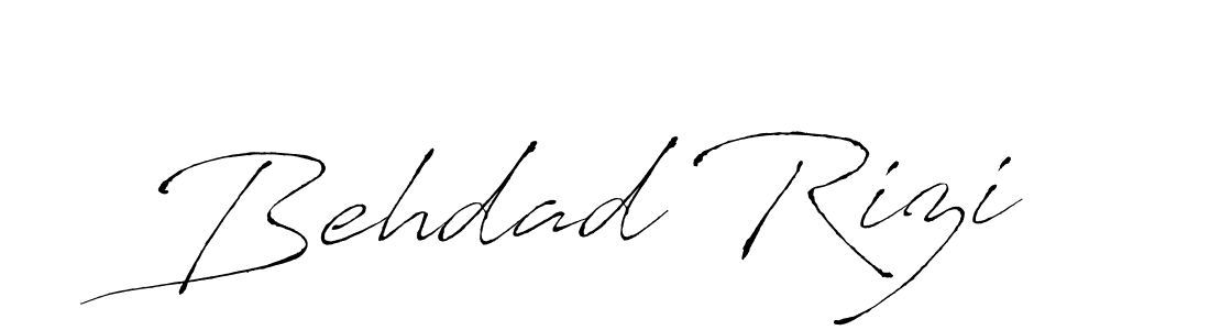 How to make Behdad Rizi signature? Antro_Vectra is a professional autograph style. Create handwritten signature for Behdad Rizi name. Behdad Rizi signature style 6 images and pictures png