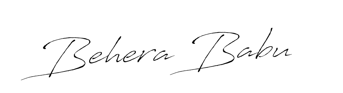 How to make Behera Babu name signature. Use Antro_Vectra style for creating short signs online. This is the latest handwritten sign. Behera Babu signature style 6 images and pictures png