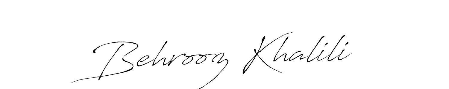 You can use this online signature creator to create a handwritten signature for the name Behrooz Khalili. This is the best online autograph maker. Behrooz Khalili signature style 6 images and pictures png