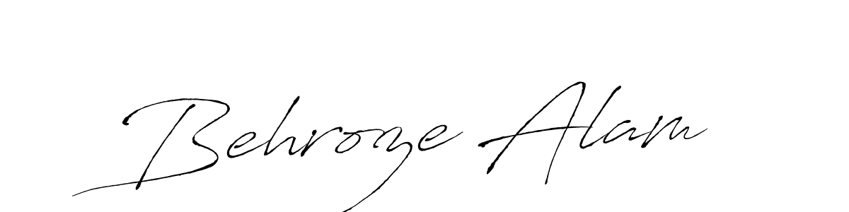 How to make Behroze Alam name signature. Use Antro_Vectra style for creating short signs online. This is the latest handwritten sign. Behroze Alam signature style 6 images and pictures png